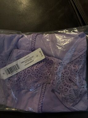 SHEIN Lavender Crochet Lace Hipster